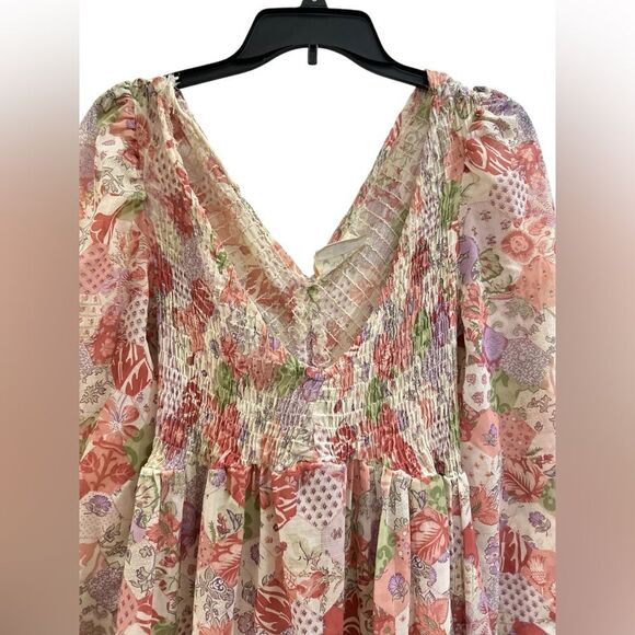 Vintage Rare Jack Kramer Prairie Floral Maxi Dress - small/medium - Picture 4 of 9